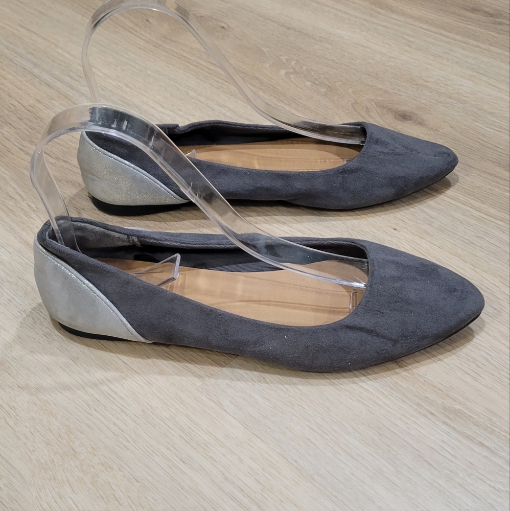 Gap faux suede pointed flats